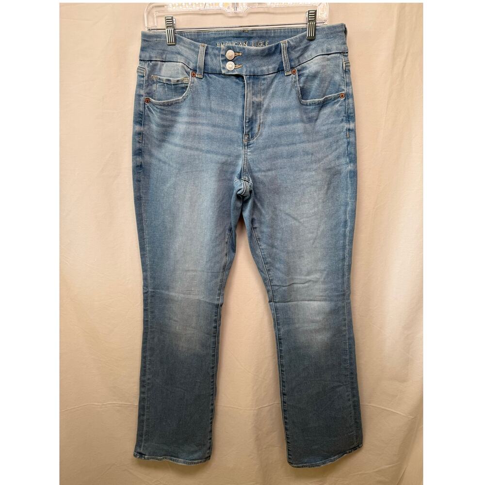 American Eagle Curvy High Rise Skinny Kick Jeans, 12 Long